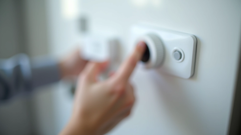 Refrigerator thermostat control panel showing temperature dial and settings